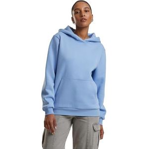 Urban Classics Damestrui met capuchon, fluffy hoody, pluizige capuchontrui voor vrouwen, losse pasvorm, Powderblue, 5XL