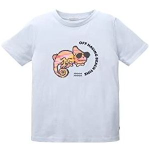 TOM TAILOR T-shirt voor jongens, 31664 - Summer Lilac, 128 cm