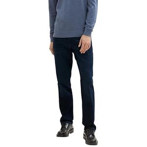 TOM TAILOR Marvin Straight Jeans voor heren, 10115 - Clean Rinsed Blue Denim, 34W x 36L