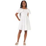 Garcia Kids N42685_Girls Dress, off-white, 152 cm