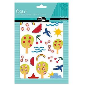 Maildor AE034O babyverpakking stickers (met 6 vellen in formaat DIN A5, 14, 8 x 21 cm, ideaal voor kinderen vanaf 2 jaar, jaar), 1 verpakking