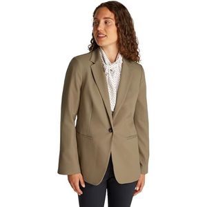 TOMMY HILFIGER - Colbert - Donkerbeige - Polyester - Recht Model