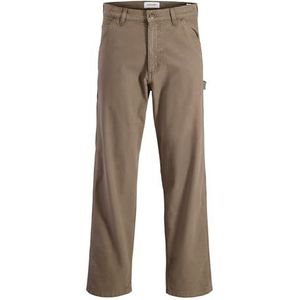 JACK & JONES Broek 'JPSTeddie JJCarpenter'  lichtbruin