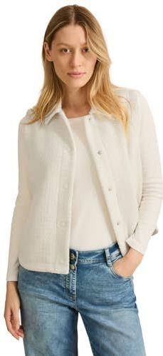CECIL Dames B220266 Bouclé vest, raw zand beige, L, Raw Zand Beige, L