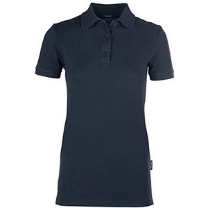 HRM Dames Luxe Stretch Polo, Navy, Maat 2XL I Premium Dames Poloshirt Gemaakt van 95% Katoen & 5% Elastan I Basic Polo Shirt Wasbaar tot 40°C I Hoge Kwaliteit & Duurzame Dameskleding