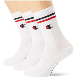 Champion Seasonal Socks C-logo 3PP Crew sokken, wit (WW006), 35-38 uniseks - volwassenen, wit (WW006), 35-38 EU