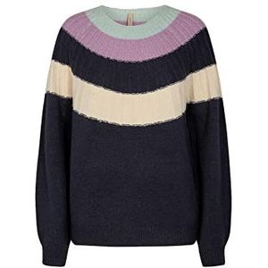 SOYACONCEPT Dames Sc-Benita Block Stripe Knit Pullover Sweater