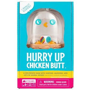 Hurry Up Chicken Butt van Exploding Kittens - Een Hot-Potato spel met springen, lachen en veel dierengeluiden! (En stiekem...een beetje beweging)
