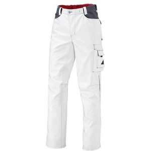 BP Workwear 1788-555-21 werkbroek - elastiek in de rug - tailleplooien - normale pasvorm - maat: 52n - kleur: wit/donkergrijs