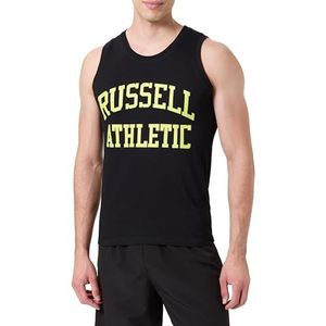 RUSSELL ATHLETIC Iconic Singlet T-shirt met korte mouwen, Zwart, M