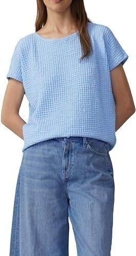 Relaxed Fit Shirt - Lichtblauw - Structuurlook