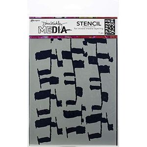 Dina Wakley Media Stencil, ondoorzichtig, groot