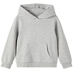 NAME IT Nkflena Ls Sweat Wh Bru Noos sweatshirt voor meisjes, gemengd grijs, 122/128 cm