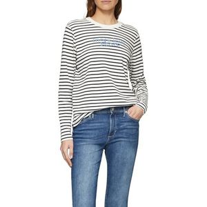 T-Shirt - Rayures - Katoen - Col Rond - Casual Look