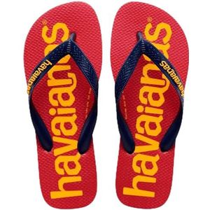 Havaianas HAV. Top Logomania 2, uniseks flip-flops voor kinderen, Navy Blauw, 23 EU