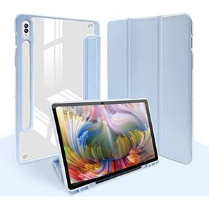 Beschermhoes voor iPad Air 2019 (3e generatie) / iPad Pro 10.5 2017 - [Geïntegreerde penhouder] stootvaste hoes met transparante en transparante achterkant