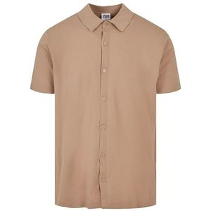 Urban Classics Heren gebreid shirt shirt, unionbeige, S