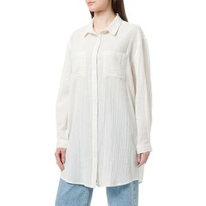 DreiMaster Vintage Dames lang blouseshirt 31427409, lichtblauwe strepen, M, Lichtblauwe strepen, M