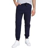 STHUGE - Chino - Marine - Tapered Pasvorm - Lang/maxi