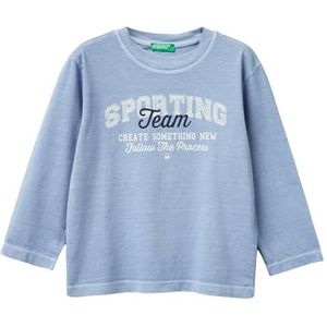 United Colors of Benetton T-shirt M/L, Blauw, 1 jaar