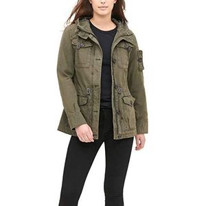 Levi's Women's Plus Size Katoen Vier Pocket Hooded Field Jacket Lichtgewicht