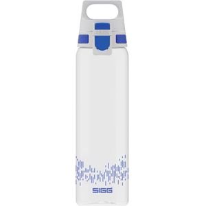 SIGG Total Clear ONE MyPlanet ™ Blue drinkfles (0,75 l), BPA-vrije en lekvrije drinkfles, onbreekbare sportdrinkfles van Tritan met fruitfilter