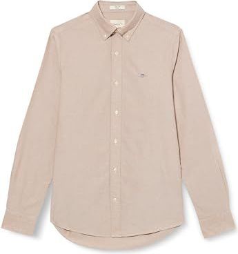 GANT Slim Oxford overhemd voor heren, Warm kaki., S