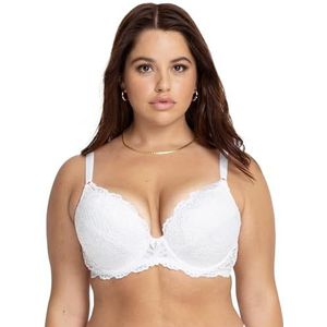 Smart & Sexy Push-upbeha met beugel voor dames met maximale decolleté, Wit, 80C