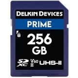 Delkin apparaten 256 GB Prime SDXC 1900 x uh-ii U3/V60 geheugenkaart