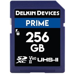 Delkin apparaten 256 GB Prime SDXC 1900 x uh-ii U3/V60 geheugenkaart
