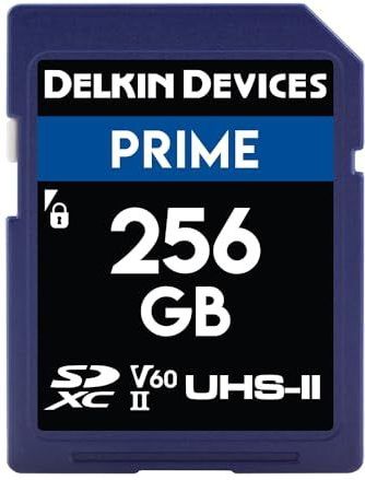 Delkin apparaten 256 GB Prime SDXC 1900 x uh-ii U3/V60 geheugenkaart