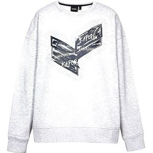 Kaporal Pasco sweatshirt met capuchon, lichtgrijs gemêleerd, 10 jaar, jongens, lichtgrijs gemêleerd, 10 Jaar