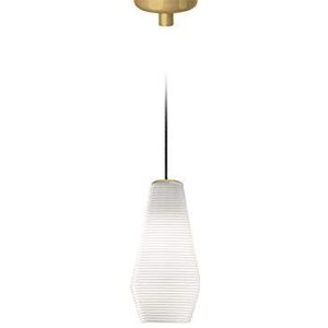 Homemania Hanglamp olijf, goud, wit, glas, 13 x 13 x 27,4 cm, 1 x E27, max. 57 W, 1050 lm, 2700 K, 220-240 V