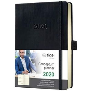 SIGEL C2014 weekagenda 2020, ca. A5, zwart, hardcover conceptum - andere modellen
