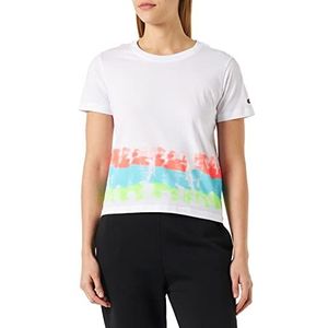Champion Legacy Color Ground Croptop S/S T-shirt, wit, M voor dames