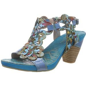 Laura Vita DACXO 209 sandalen met peep-teen voor dames, Blauw bleu, 42 EU
