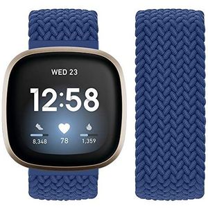 Vozehui Compatibel met Fitbit Versa / Fitbit Versa 2 bandje, elastisch, ademend, zacht nylon Sport vervangend bandje voor Fitbit Versa 2 / Fitbit Versa / Versa Lite Watch Strap, dames, heren, S (138mm-145mm wrist)