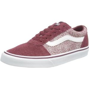 Vans Ward Sneaker voor dames, Suède vlekken Oxblood Rood, 36.5 EU