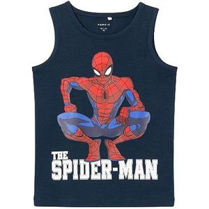 NAME IT Nmmnihil Spiderman tanktop Noos Mar onderhemd voor jongens, Dark Sapphire, 110 cm