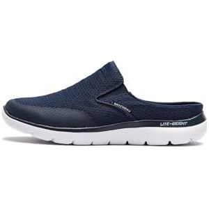 Skechers SUMMITS heren Sneaker, Navy Textile/Trim, 43 EU