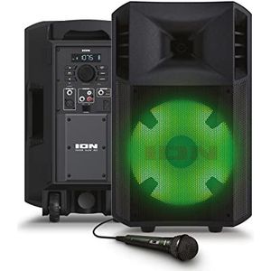 ION Audio Power Glow - 300 Watt Bluetooth Luidspreker met karaoke microfoon, verlichting, multi-kanaal mixer en oplaadbare batterij