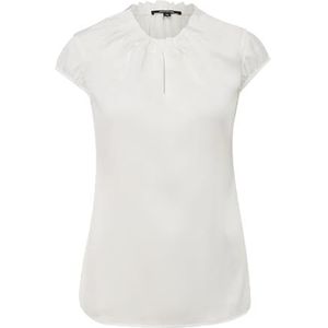 comma Satijnen blouse met plooien, 0120, 38