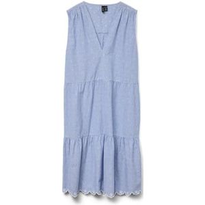 Vero Moda Vmnika Sl Dress WVN Ga Noos, Cashmere Blue, XL