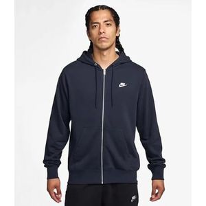 Nike Club Ft Fz Hoodie Jas voor heren Obsidian/Obsidian/White XL
