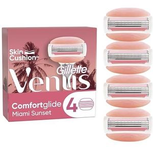 Gillette Venus Miami Sunset ComfortGlide scheermesjes voor dames, 4 stuks