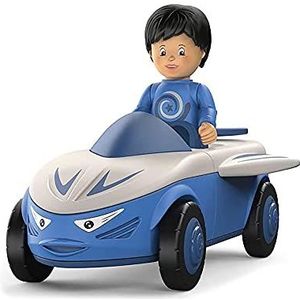 Toddys Speelgoedauto Mike Junior 15,5 Cm Blauw/wit 2-delig