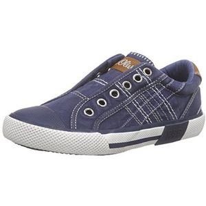 s.Oliver Unisex 43203 Low-Top voor kinderen, blauw navy kam 891, 34 EU