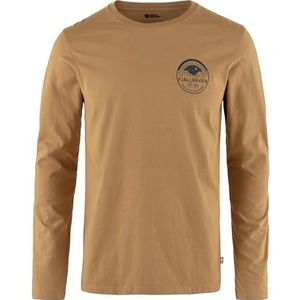 FJALLRAVEN 87303-232 Forever Nature Badge LS M lang shirt heren Buckwheat Brown maat XS