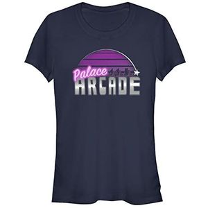 Stranger Things Vrouwen Retro Arcade Short Sleeve T-Shirt, Navy Blue, L, donkerblauw, L