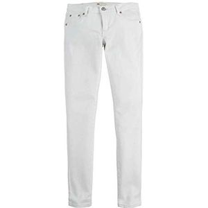Levi'S Kids 710 Super Skinny Jeans voor meisjes, 2-8 jaar, Wit, 16 Jaren